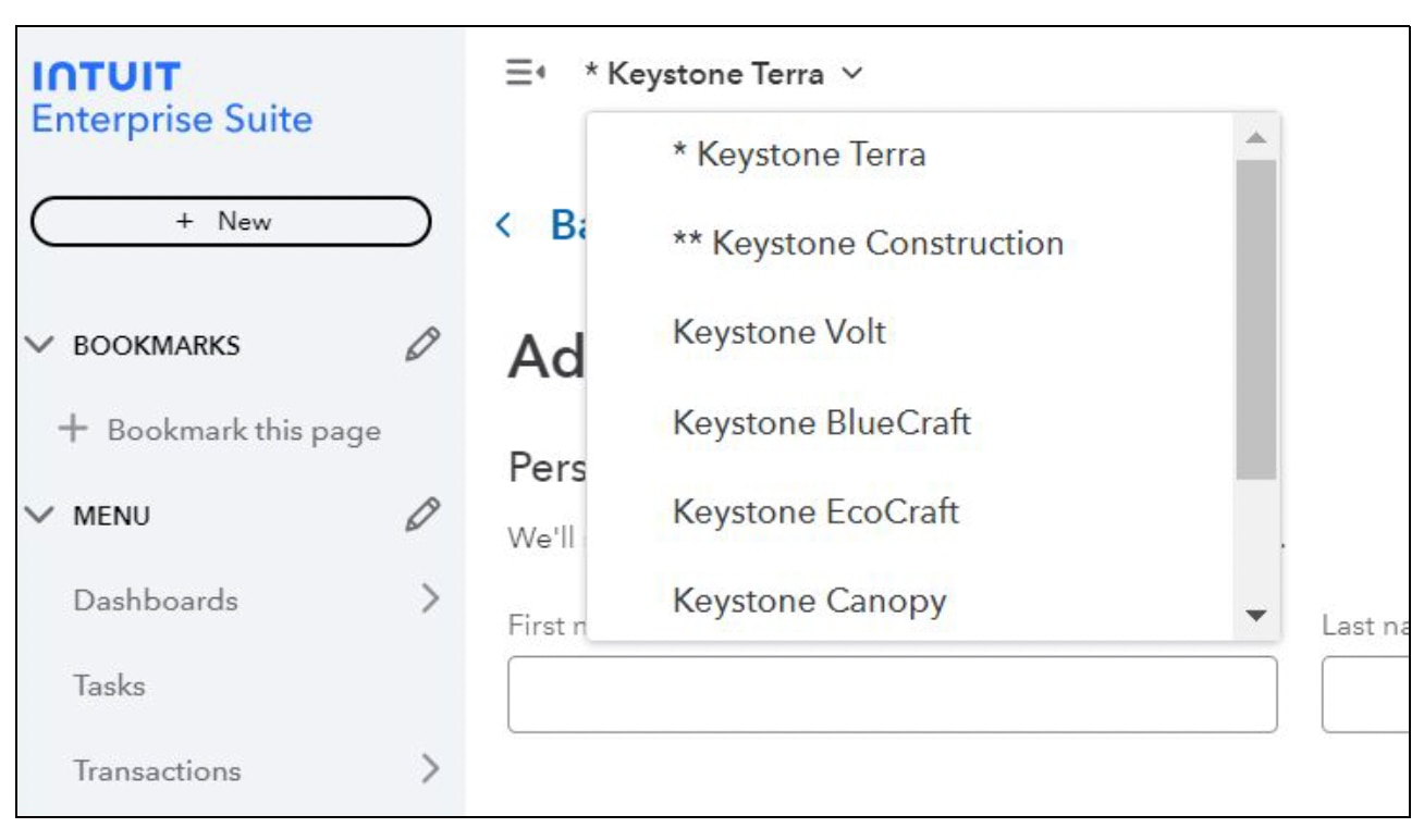 Key features of Intuit Enterprise Suite for accountants